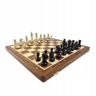 Gry planszowe - Szachy turniejowe składane nr 4 intarsja - miniaturka - grafika 1