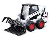 Samochody i pojazdy dla dzieci - Bobcat S590 Skid-Steer Loader Grapple Bburago - model lub pojazd - miniaturka - grafika 1