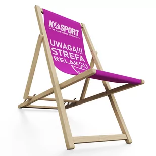 LEŻAK OGRODOWY K-SPORT RÓŻOWY - Leżaki ogrodowe - miniaturka - grafika 2