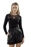 Bluzki damskie - Eldar Elegancka Bluzka Kioko czarna S - miniaturka - grafika 1