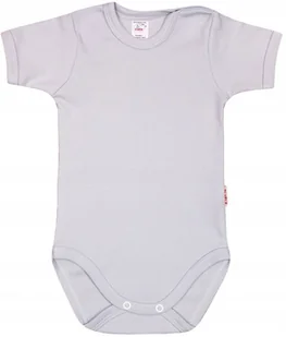 Body KRÓTKI rękaw rękawek POPIEL r 56 KLEKLE - Body dla niemowląt - miniaturka - grafika 1