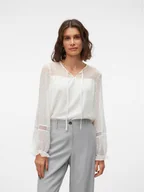Bluzki damskie - Vero Moda Bluzka w kolorze białym - miniaturka - grafika 1