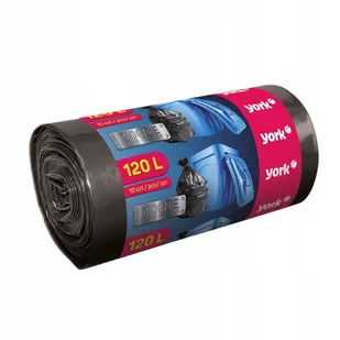 Worki na śmieci 120 L mocne duże czarne 10 sztuk - Worki na śmieci - miniaturka - grafika 1