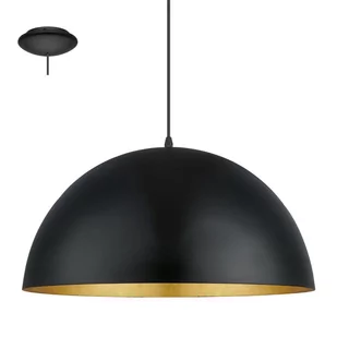 Eglo LAMPA wisząca GAETANO 1 94936 metalowa OPRAWA zwis kopuła złote czarna - Lampy sufitowe - miniaturka - grafika 2