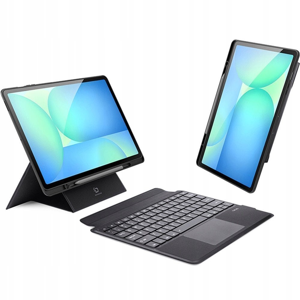 DUX DUCIS Case DK Foldable with Wireless Keyboard For SAMSUNG Tab S10 FE Plus, Black