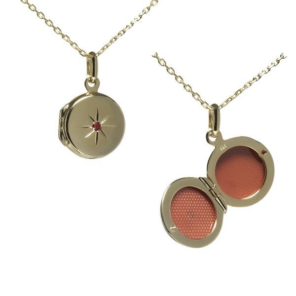 ankabizuteria.pl Srebrne puzderko pozłacane z różową cyrkonią