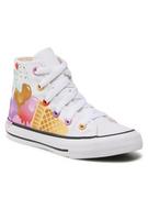 Buty dla dziewczynek - Converse Trampki Ctas Hi A00388C Biały - miniaturka - grafika 1