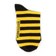 Skarpetki męskie - Damskie skarpetki w czarno-żółte paski - miniaturka - grafika 1