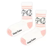 Skarpetki damskie - Moomintroll Retro damskie skarpety Muminki, białe, EU 36-42, Biały, różowy - miniaturka - grafika 1