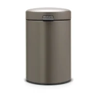 Kosze na śmieci - Brabantia Kosz na śmieci New Icon 3l montowany na ścianie platynowy 116223 - miniaturka - grafika 1