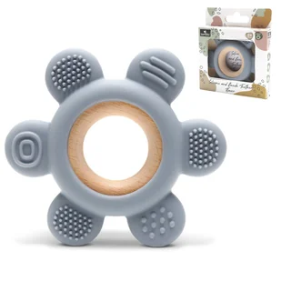 LORELLI FLOWER - GRYZAK ZABAWKA GREY - Gryzaki dla dzieci - miniaturka - grafika 1