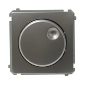 Wyłączniki światła i elektryczne - Kontakt Simon Ściemniacz obrotowy BASIC inox - miniaturka - grafika 1