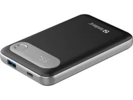 Powerbanki - Sandberg 421-16 bank mocy Litowo-polimerowy (LiPo) 10000 mAh Aluminium, Czarny - miniaturka - grafika 1