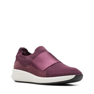 Clarks Un Rio Knit [Merlot Combi] - Rozmiar 42 - Półbuty damskie - miniaturka - grafika 1