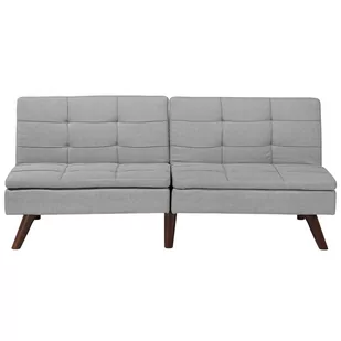 Beliani Rozkładana sofa tapicerowana jasnoszara RONNE - Sofy i kanapy - miniaturka - grafika 1