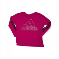 Bluzki damskie - Koszulka bluzka dziewczęca rękaw ADIDAS 7/8 lat - miniaturka - grafika 1