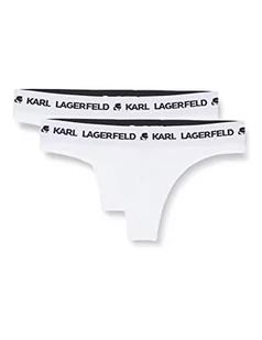KARL LAGERFELD Damskie majtki typu stringi (2 sztuki), Weiß, XS - Majtki damskie - miniaturka - grafika 1