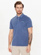 Koszulki męskie - Columbia Polo Nelson Point 1772721 Niebieski Regular Fit - miniaturka - grafika 1
