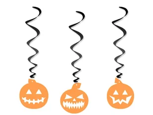 PartyShow Dekoracja wisząca Dynie na Halloween - 3 szt. SWID-HAL2 - Halloween - miniaturka - grafika 1