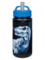 Sztućce dla dzieci - Jurassic World Bidon "Jurassic World" w kolorze niebiesko-czarnym - 500 ml - miniaturka - grafika 1