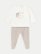 Komplety dla niemowląt - Mayoral Komplet bluzka i półśpiochy 2510 Beżowy Regular Fit - miniaturka - grafika 1