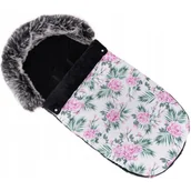 Akcesoria do wózków - Śpiworek do wózka z futerkiem Kwiatki / Camicco - miniaturka - grafika 1