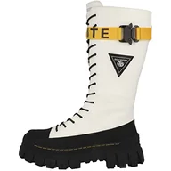 Botki damskie - Dockers by Gerli Damskie sztyblety 51EV204, białe, rozmiar 38 UE - miniaturka - grafika 1