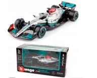 Samochody i pojazdy dla dzieci - Bolid F1 Mercedes-AMG W13 E Russel 143 Bburago - model lub pojazd - miniaturka - grafika 1