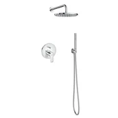 Zestawy prysznicowe - Zestaw prysznicowy podtynkowy z jedną dźwignią ROCA Nauta chrom - miniaturka - grafika 1