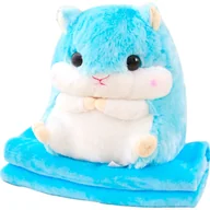 Maskotki i pluszaki - CHOMIK Z KOCYKIEM DUŻA MASKOTKA PRZYTULANKA PODUSZKA KOCYK PLUSZAK 35CM - miniaturka - grafika 1