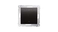 Sterowanie roletami - Kontakt Simon Simon 54 GO Sterownik przyciskowy do obsługi rolety żaluzji sterowany smartfonem WiFi 2x5A 230V (moduł) antracyt DEZ1W.01/48 DEZ1W.01/48 - miniaturka - grafika 1