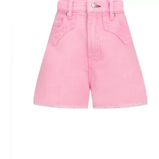 Spodnie i spodenki dla dziewczynek - HUGO KIDS Jeansowe szorty | Regular Fit - grafika 1