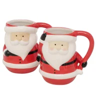 Dzbanki i imbryki - 2x kubek do kawy Nicko 400ml czerwony kubek Mikołaj kubek grzane wino kakao dzbanek X-Mas - miniaturka - grafika 1