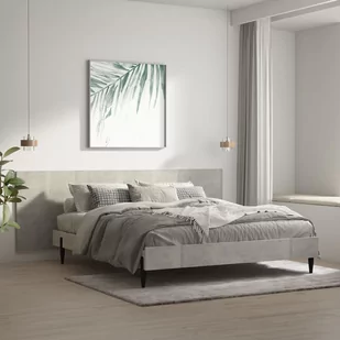 Lumarko Zagłówek łóżka, ścienny, szarość betonu, 240x1,5x80 cm - Łóżka - miniaturka - grafika 1