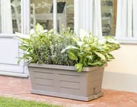 Donice - Bama Duża skrzynka ogrodowa Legno cappuccino, 80 x 40 x 35 cm - miniaturka - grafika 1