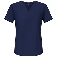 Fartuchy i rękawice kuchenne - MISEMIYA Damski fartuch sanitarny dla kobiet 707, niebieski morski 22, L - miniaturka - grafika 1