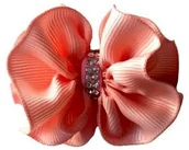 Akcesoria i dodatki do ubrań dla dzieci - Kokardka Premium łososiowy 5,5cm KP003 - miniaturka - grafika 1