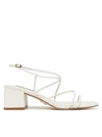 Sandały damskie - Steve Madden Sandały Remmi SM11003296 Biały - miniaturka - grafika 1