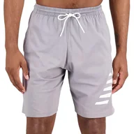Spodnie sportowe męskie - Spodenki New Balance MS21073GNM - szare - miniaturka - grafika 1