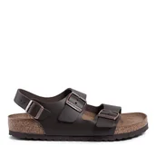 Sandały męskie - Sandały Birkenstock Milano Bs 0034101 Brązowy - miniaturka - grafika 1