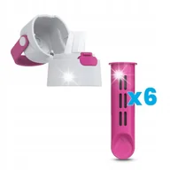 Wkłady filtrujące - Zakrętka i 6 Wkładów do Butelki Filtrującej Dafi SOLID Flamingowy - miniaturka - grafika 1
