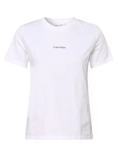 Calvin Klein - T-shirt damski, biały - Koszulki i topy damskie - miniaturka - grafika 1