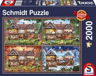 Puzzle - Schmidt Spiele Puzzle 58345 pór roku dom, 2000 części puzzle, kolorowe - miniaturka - grafika 1
