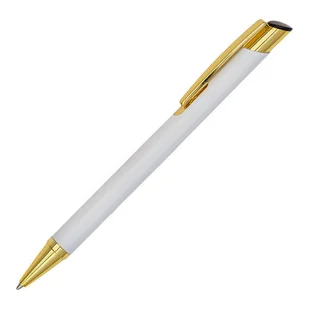 Długopis Aluminiowy Lindi, Biały - Etui na długopisy i pióra - miniaturka - grafika 1