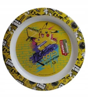 Pokemon Pikachu Talerzyk Dziecięcy Tworzywo Sztuczne - Miseczki i talerzyki dla dzieci - miniaturka - grafika 1