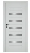 Drzwi wewnętrzne - Dre Drzwi Wewnętrzne Z Szybą Fosca 3 Okleina Jasna Szara Mat - miniaturka - grafika 1