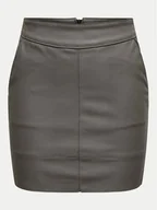 Spódnice - ONLY Spódnica z imitacji skóry Base 15164809 Szary Slim Fit - miniaturka - grafika 1
