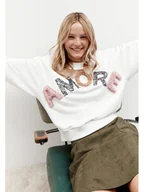 Bluzy damskie - More & More Bluza w kolorze białym - miniaturka - grafika 1