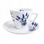 Filiżanki - Lubiana S.A.Zakłady Porcelany Stołowej Filiżanka 350 ml ze spodkiem 17,5 cm BEATA/DOROTA 5979 LAWENDA 38 216102254200 - miniaturka - grafika 1