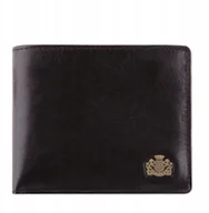 Portfele - Portfel skórzany uniwersalny - czarny - miniaturka - grafika 1